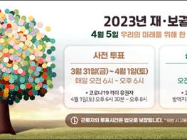 4.5재·보궐선거, 총 33명 후보자 등록해 평균 3.7대 1  기사 이미지