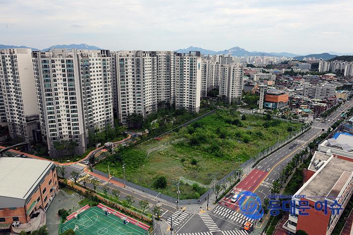 전농7구역 학교부지 문화부지 모습사진 동대문 이슈DB