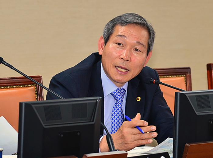 김수규 시의원의 서울시의회 제286회 임시회 교육위원회 질의 모습