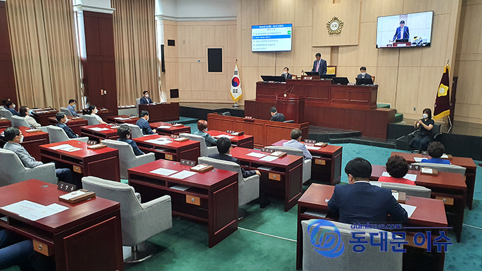 동대문구의회 제299회 본회의 모습동대문 이슈DB