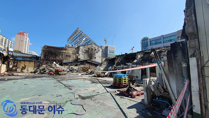 청량리시장 화재현장 모습2020 9 27 동대문 이슈DB