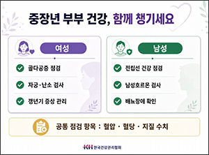 부부의 날, 중장년 부부 건강 함께 챙겨야…여성은 갱년기·남성은 전립선