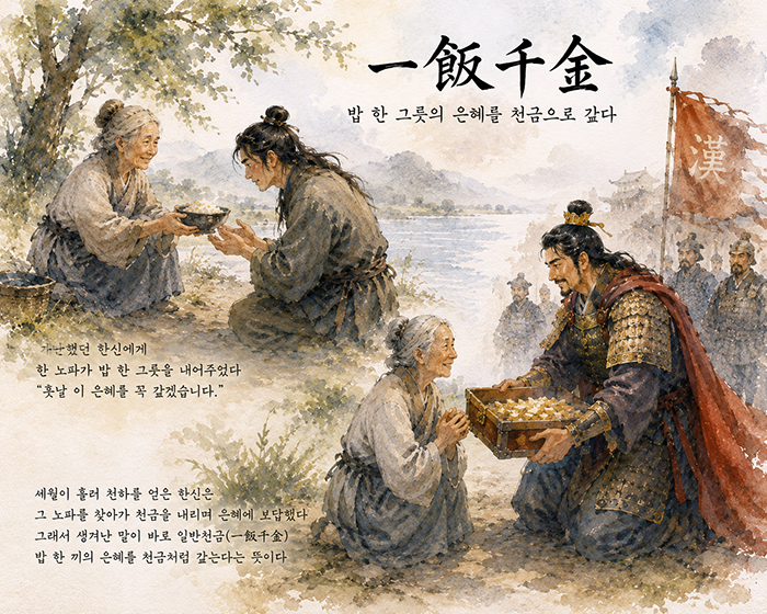 밥 한 그릇의 은혜, 천금보다 무거운 한 표