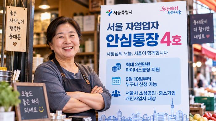 서울 자영업자 최대 2천만원 ‘안심통장’…10일부터 누구나 신청